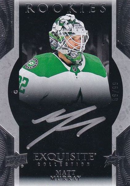 AUTO RC karta MATT MURRAY 23-24 UD Ice Exquisite Rookies Signatures /99